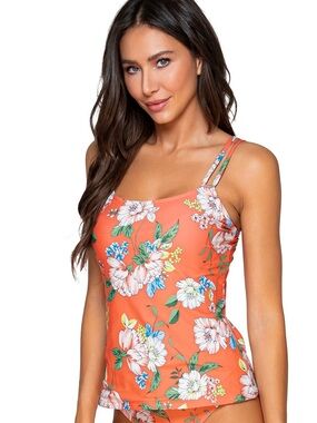 Sunsets Taylor Underwire Tankini Top in Sweet Escape Floral Print